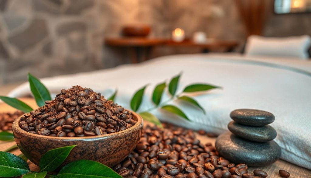 kahve masajı cilt canlandırma