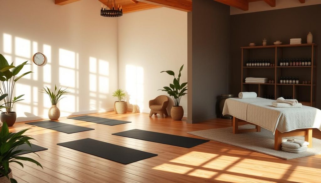 yoga ve masaj seansları