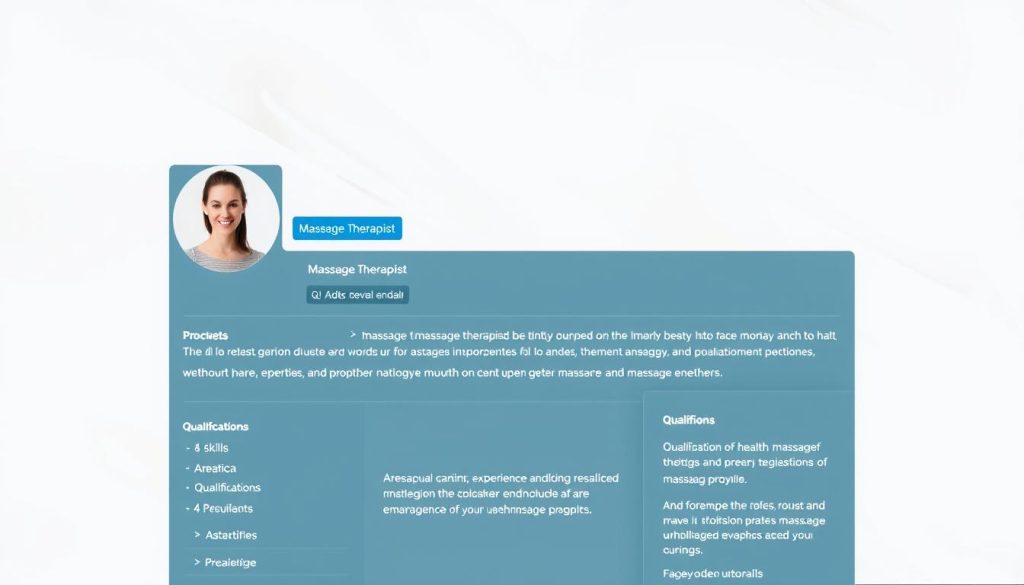 LinkedIn profesyonel masaj terapisti profili