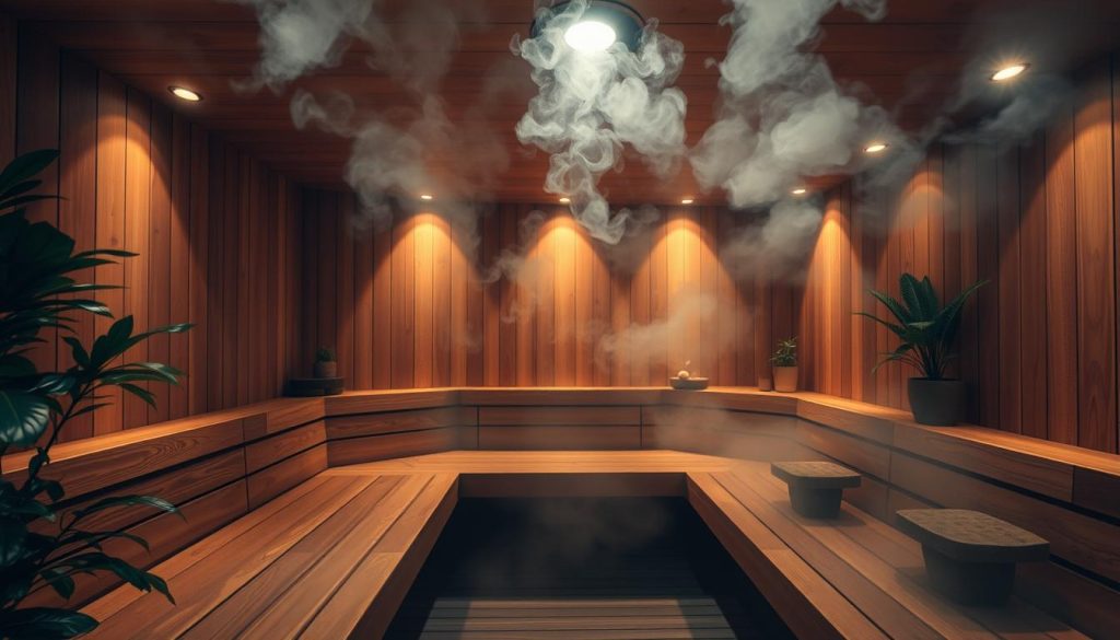 Spa merkezinde sauna Spa merkezinde sauna