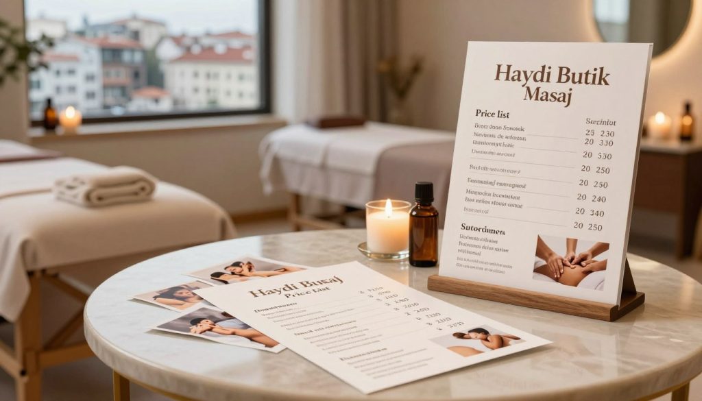 kadıköy masaj salonu fiyat listesi